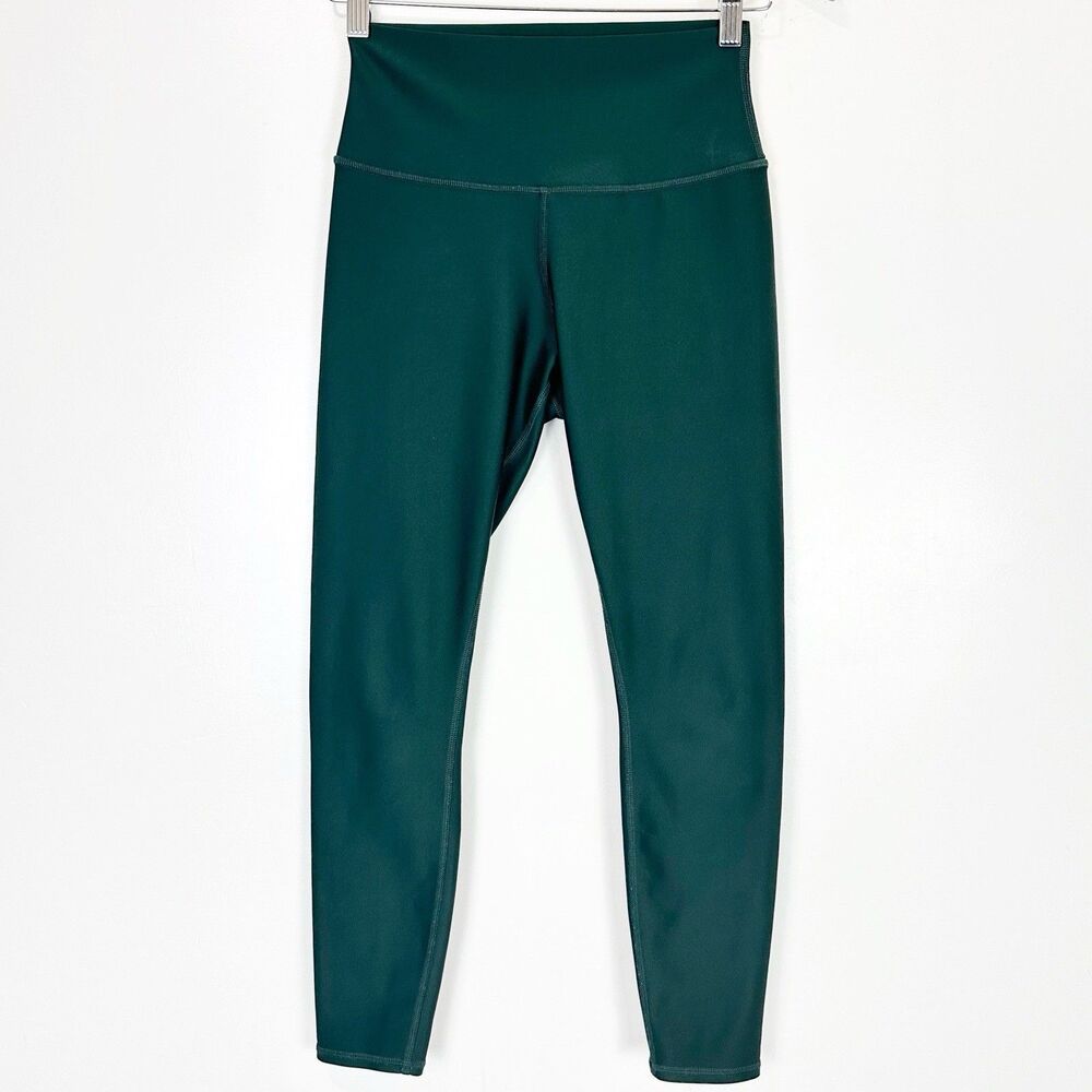 Alo Yoga 7/8 High-Waist Airlift Leggings Green Size M Sculpting Pilates Princess